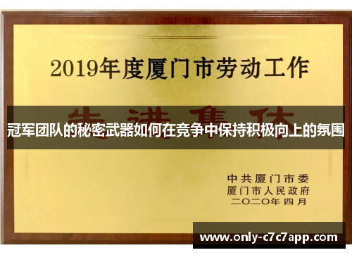 冠军团队的秘密武器如何在竞争中保持积极向上的氛围 冠军团队的秘密武器如何在竞争中保持积极向上的氛围